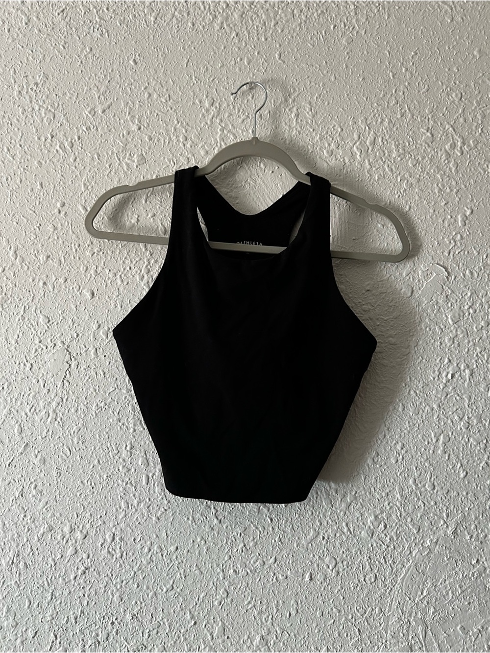 Athleta Black Racerback Crop Tank